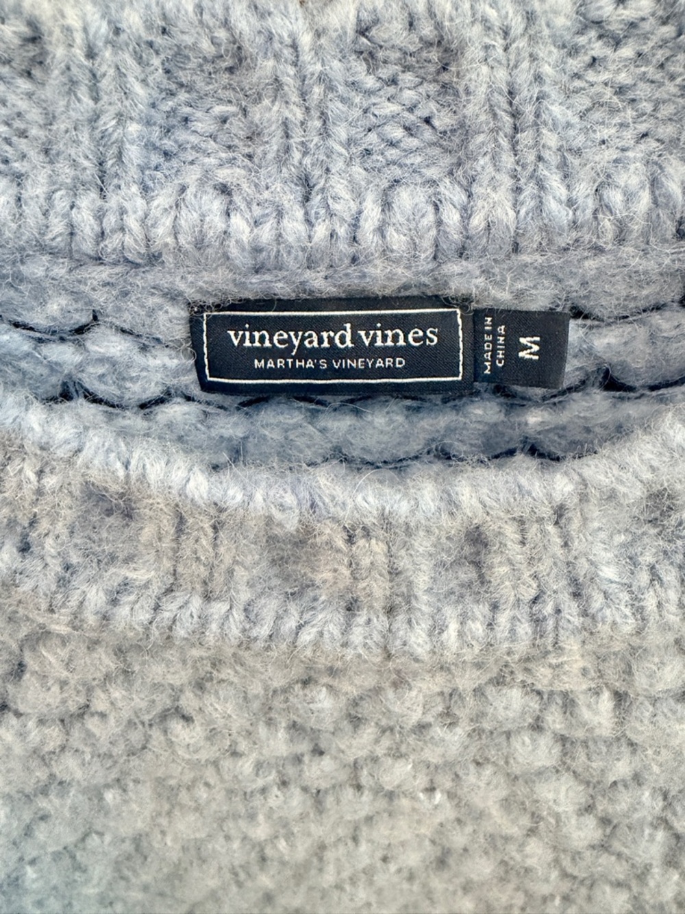 Vineyard Vines periwinkle Bubble Knit Crewneck Sweater - Picture 3 of 6